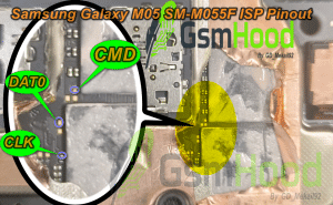 Samsung Galaxy M05 SM-M055F ISP Pinout